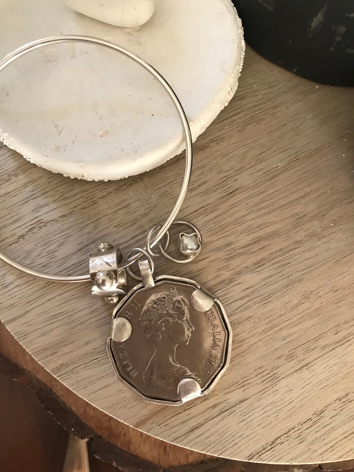 Queen Elizabeth II Coin Bangle 1970