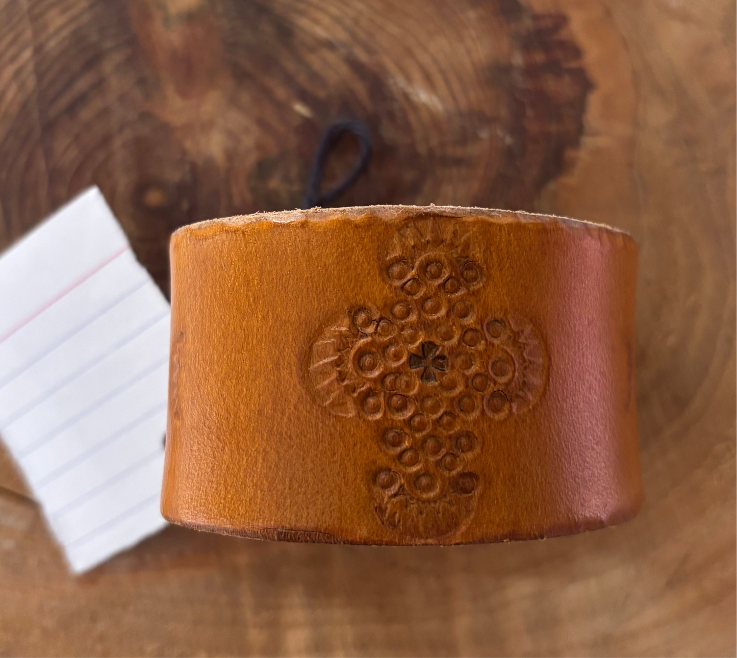Cross Leather Cuff