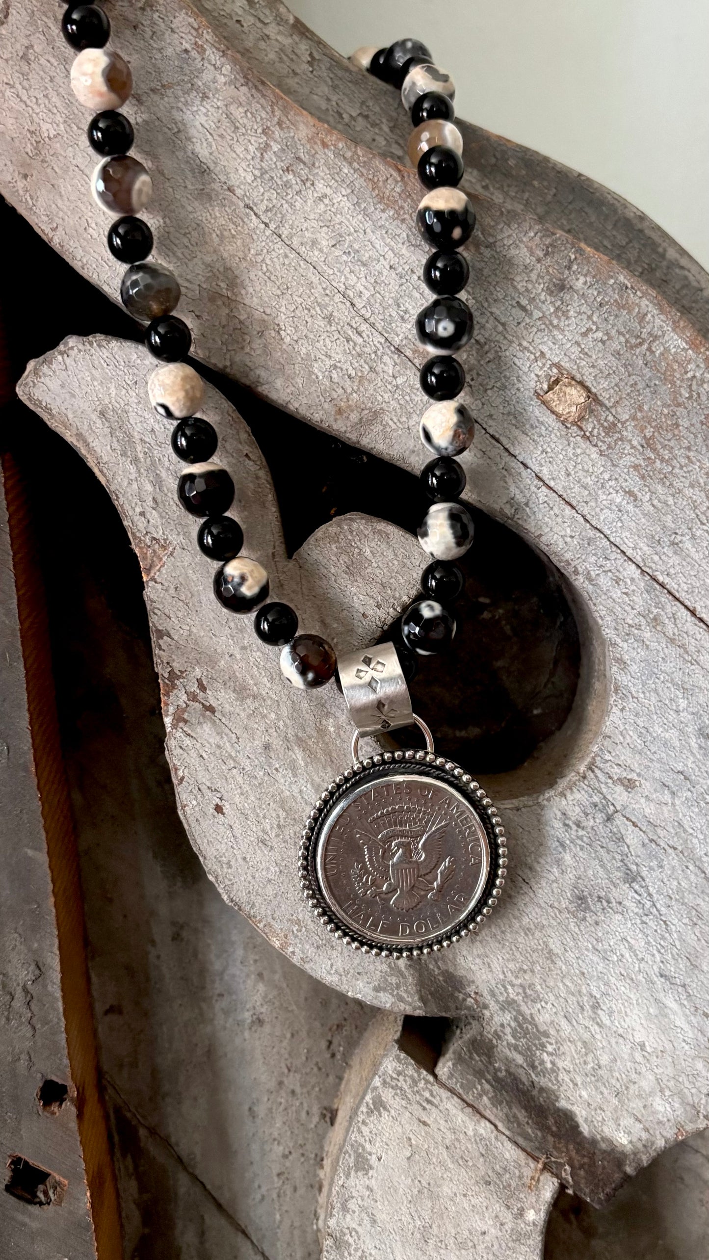 1974 USA Half Dollar Coin Necklace