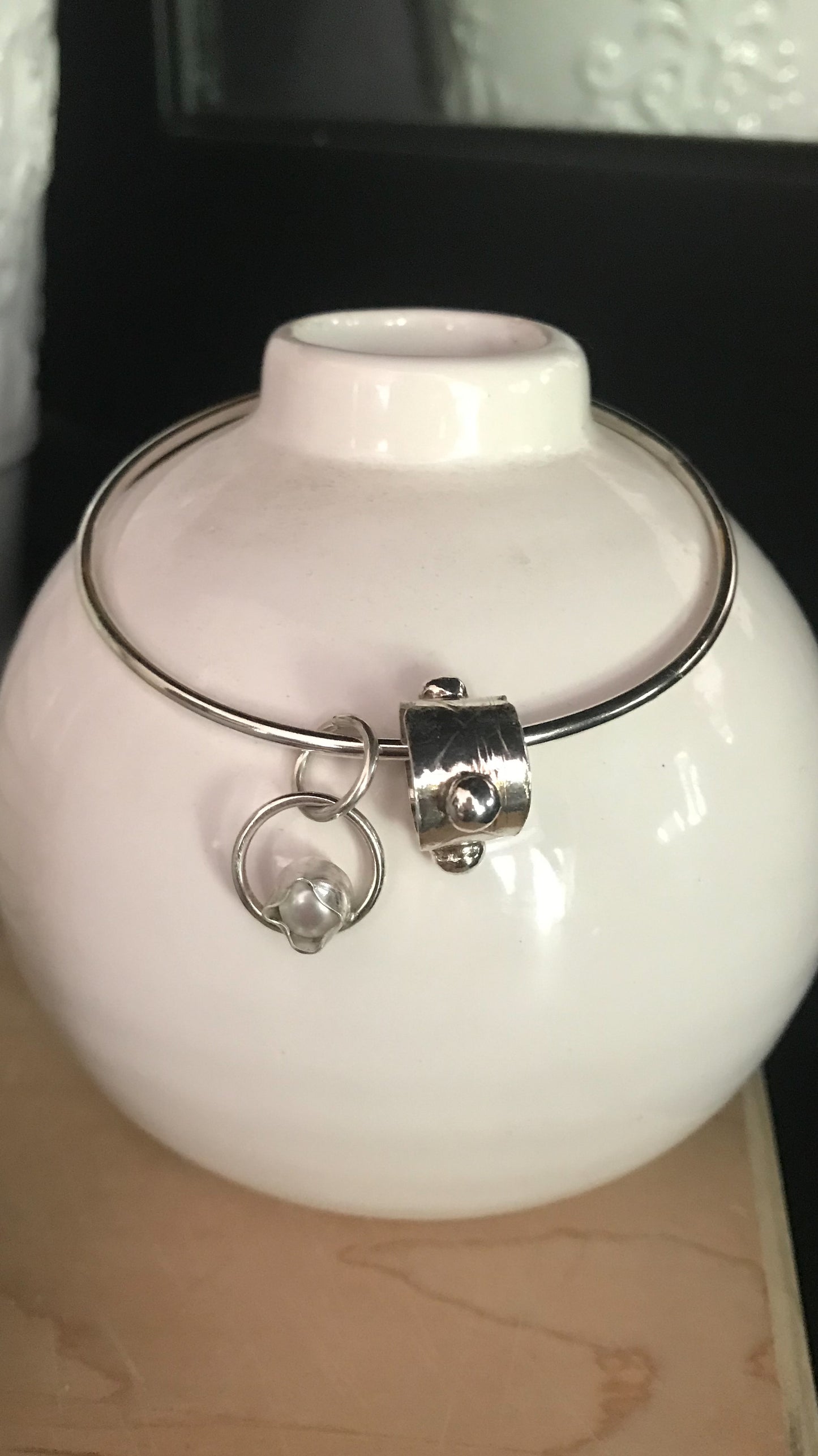 Freshwater Pearl Charm Bracelet