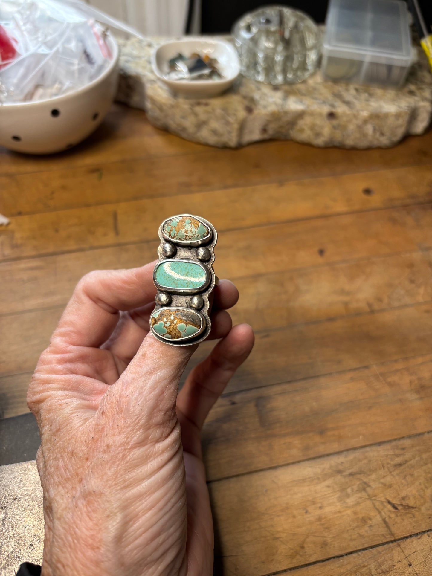 Sky Cloud Turquoise Ring