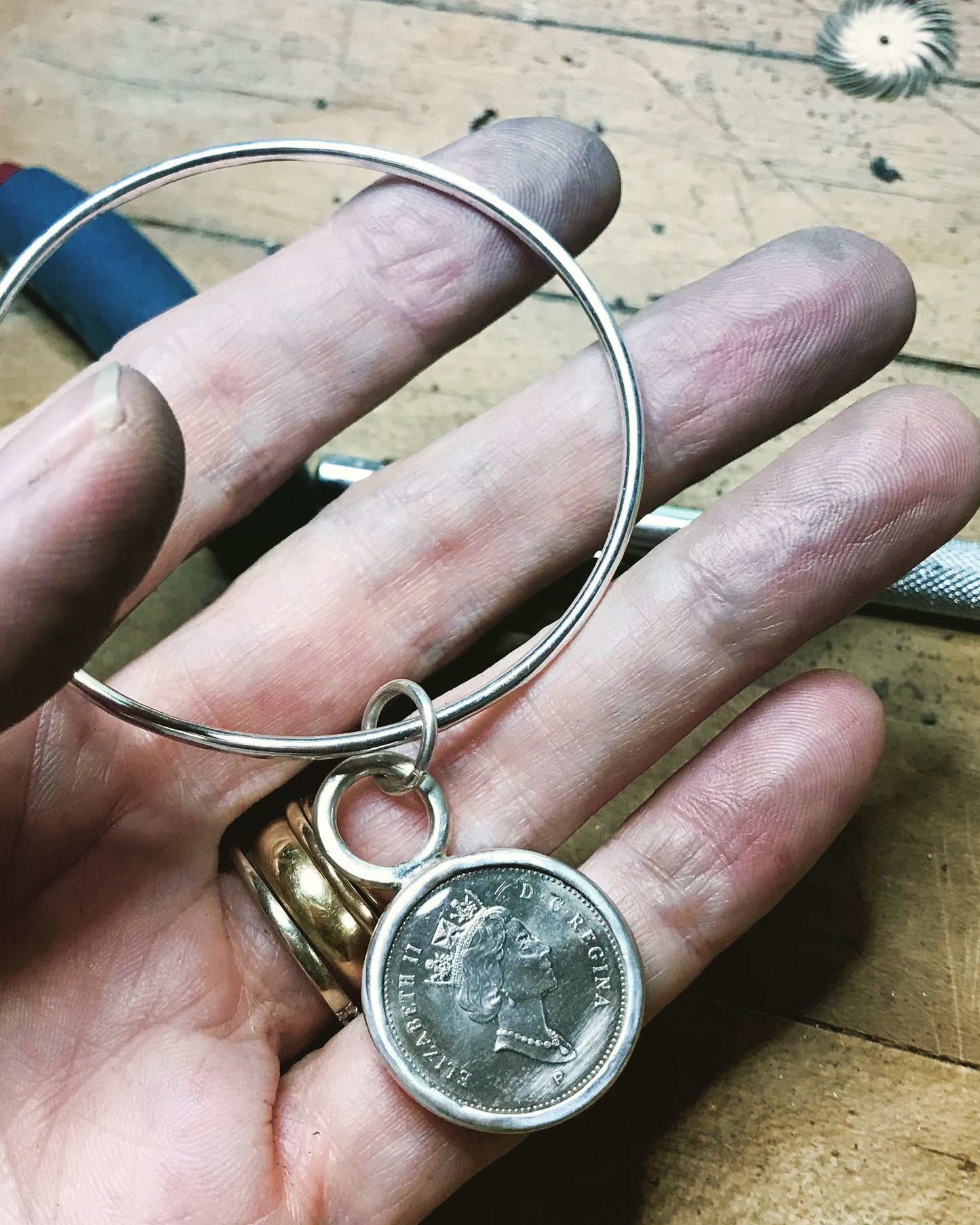 Queen Elizabeth II Coin Bangle