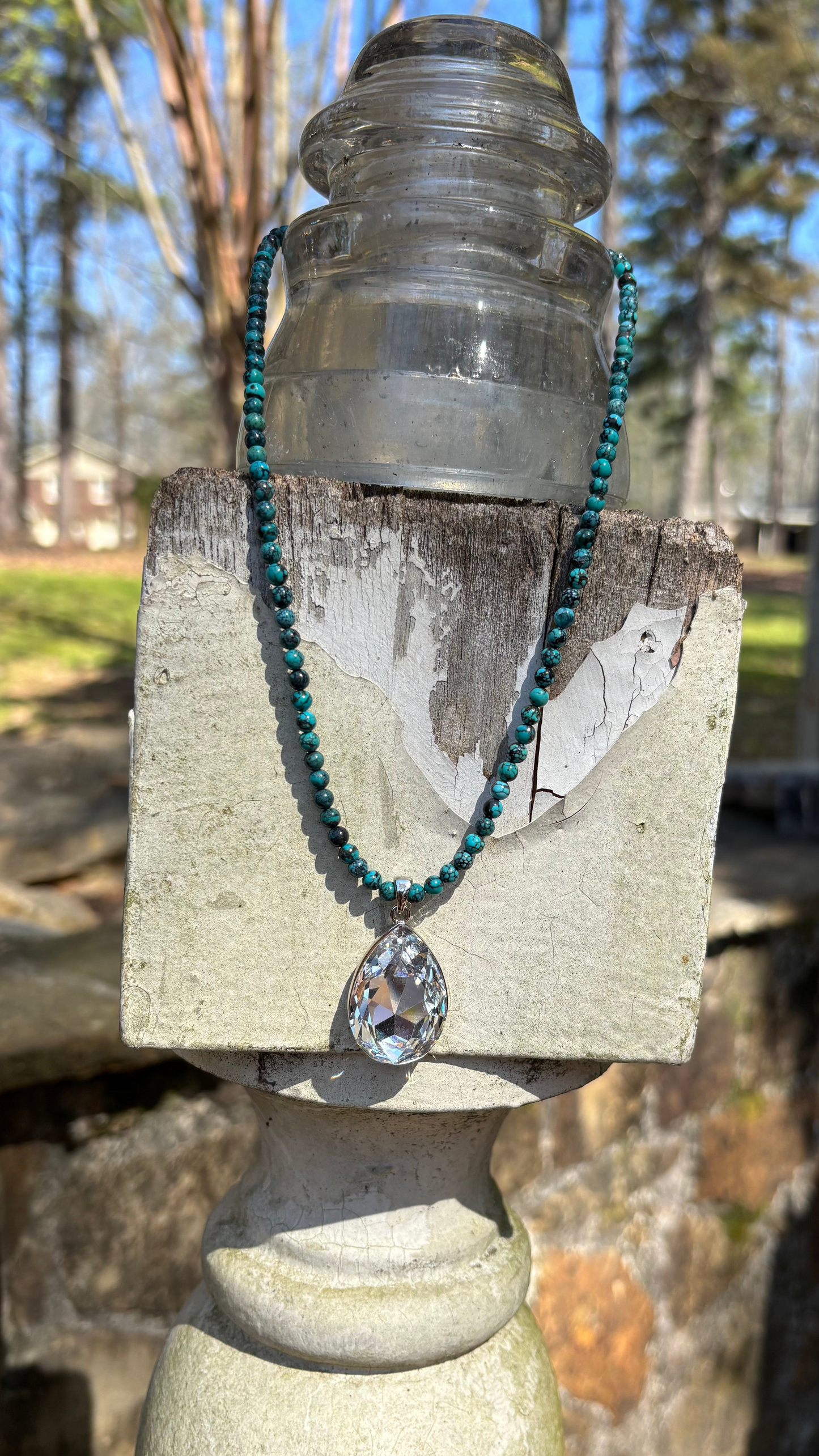 Reserved for Barbara G - Bloom Turquoise Necklace