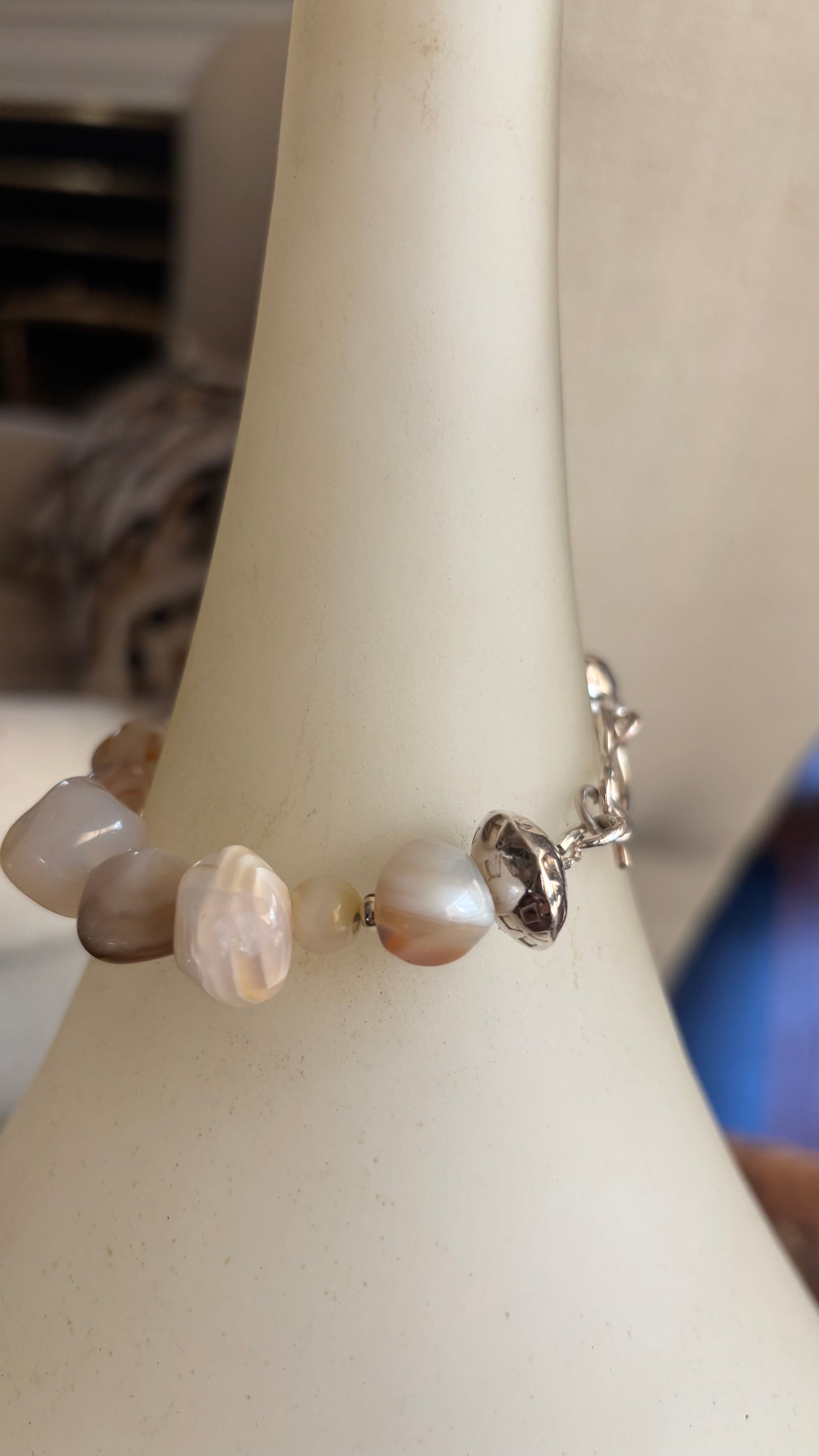 Agate Beaded Bracelet