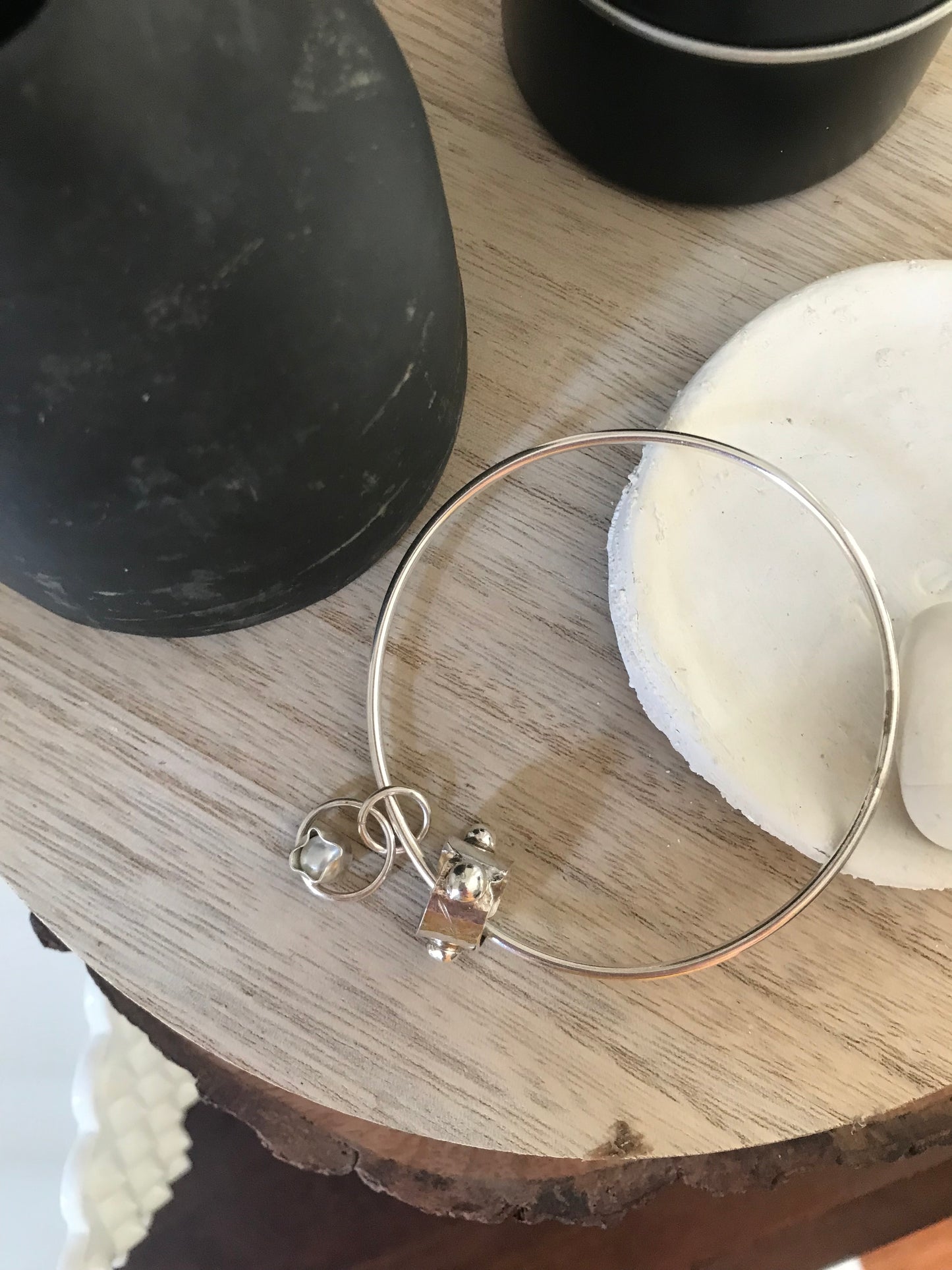 Freshwater Pearl Charm Bracelet