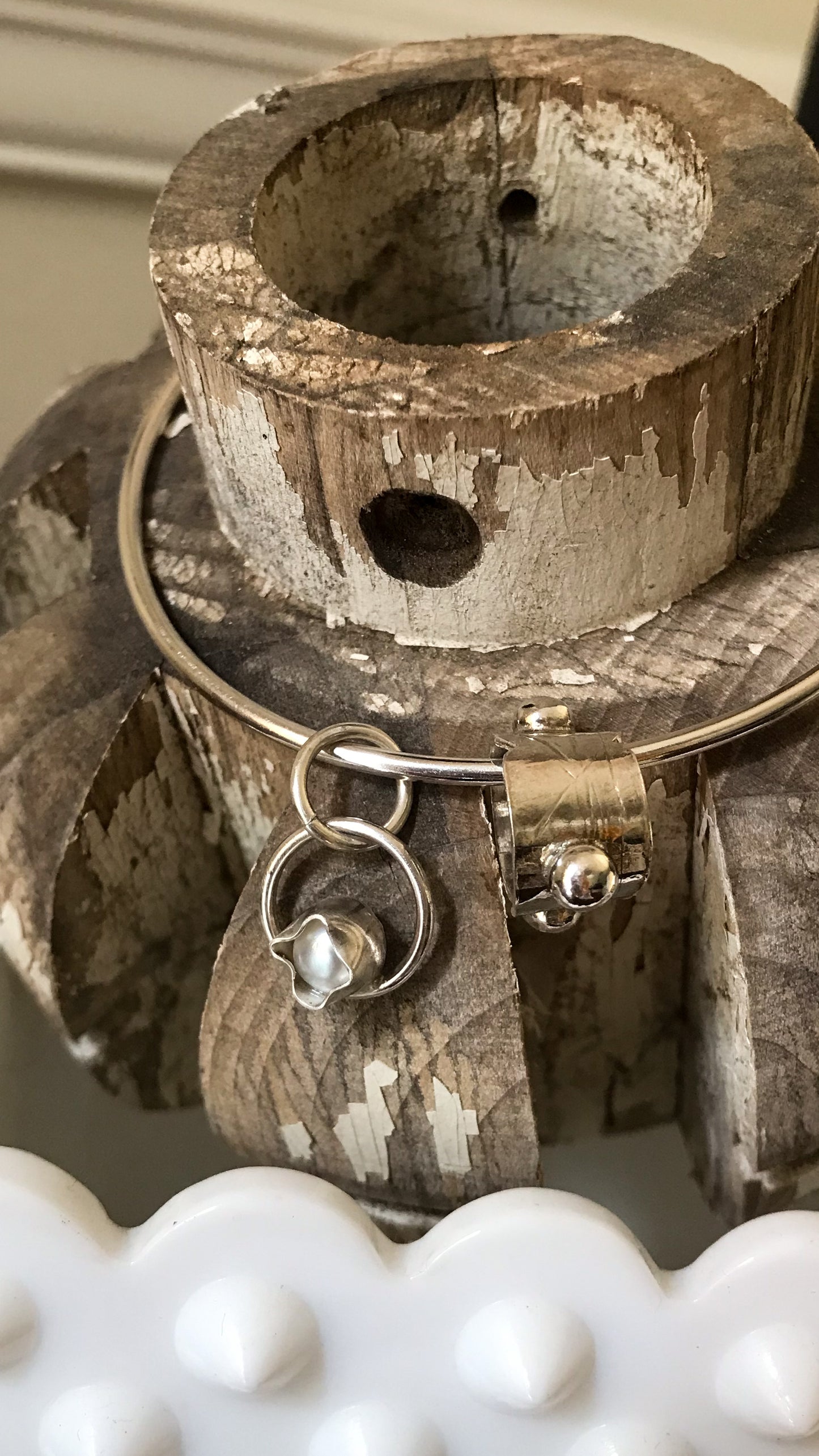 Freshwater Pearl Charm Bracelet