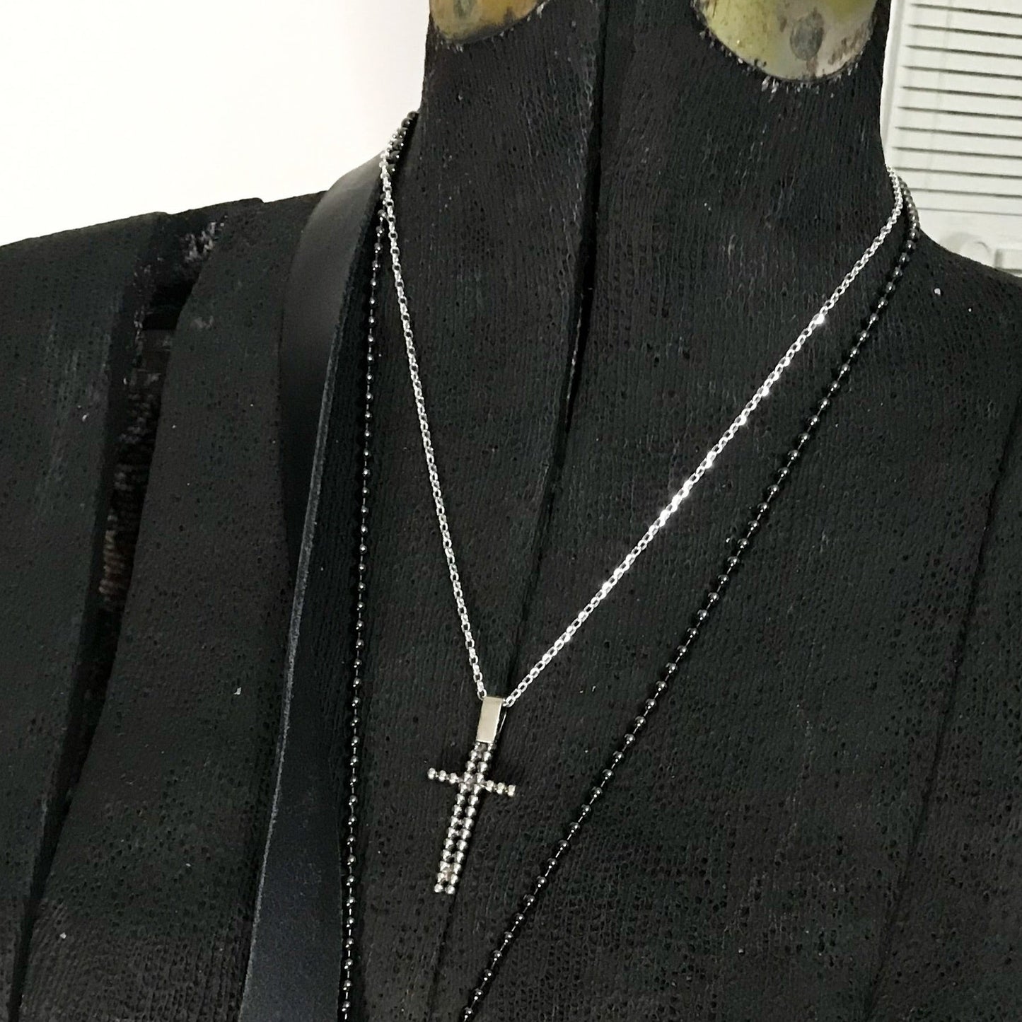 Beaded Cross Necklace
