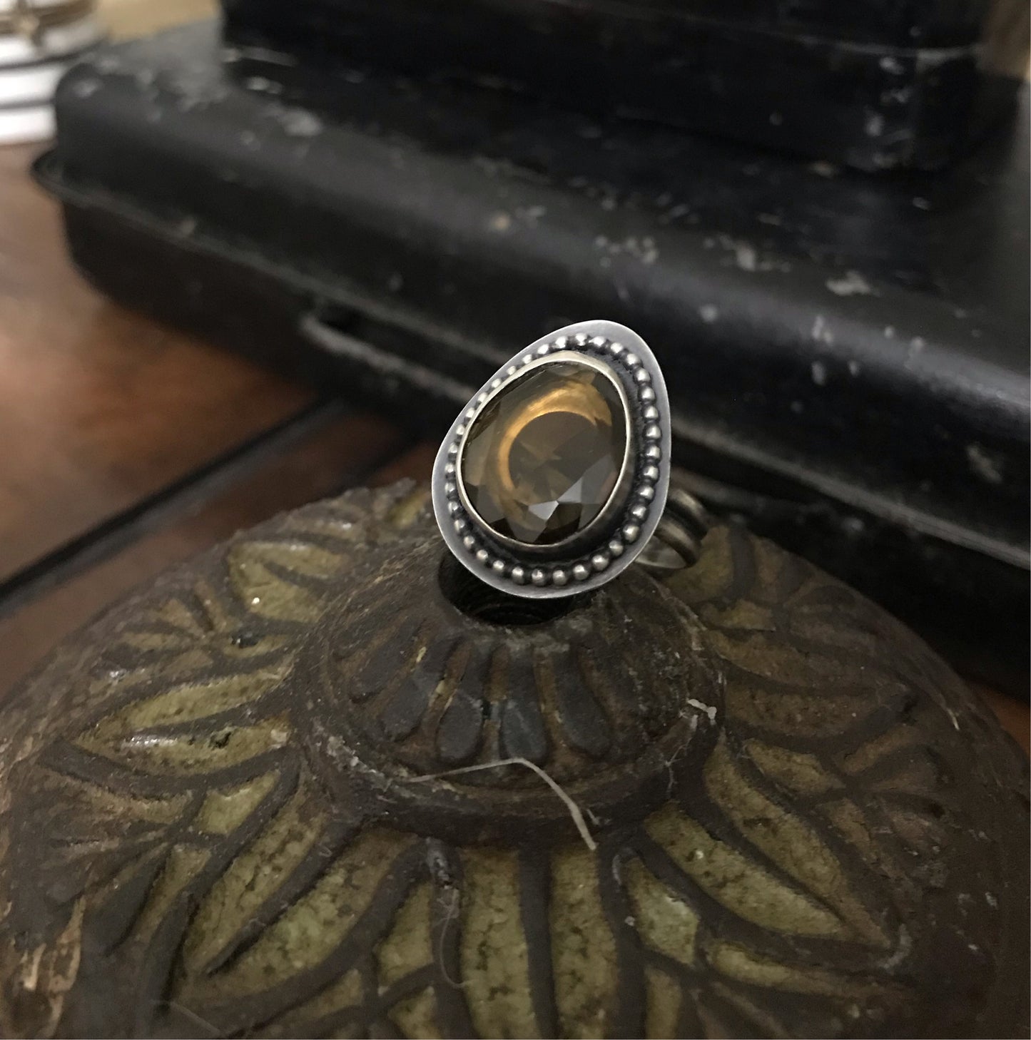 Honey Quartz Ring