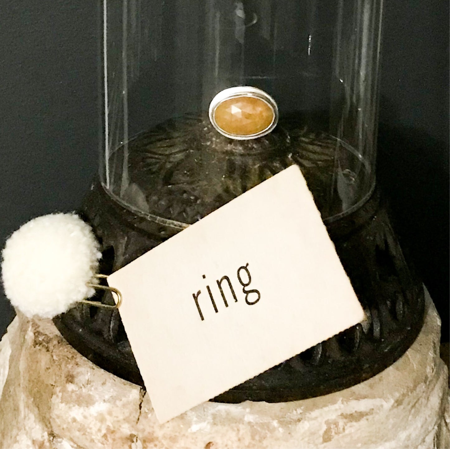 Caramel Yellow Sapphire Ring