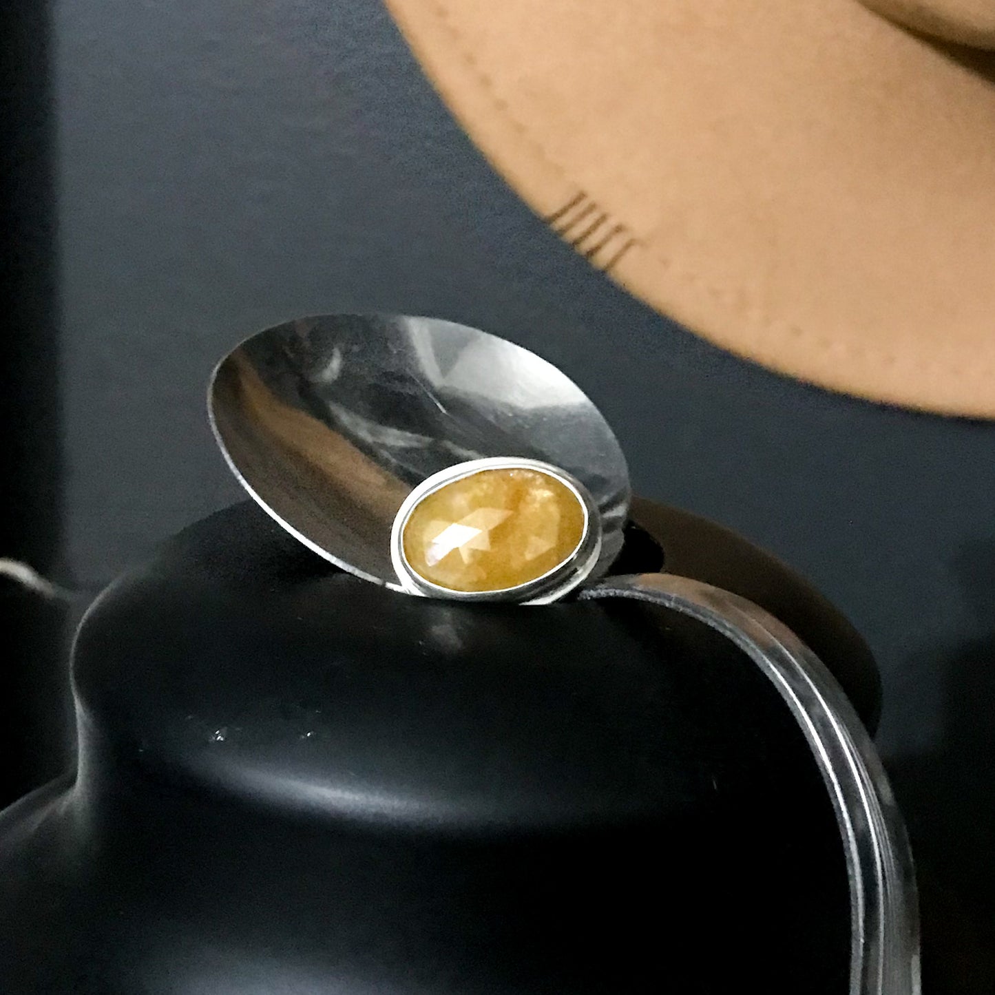 Caramel Yellow Sapphire Ring