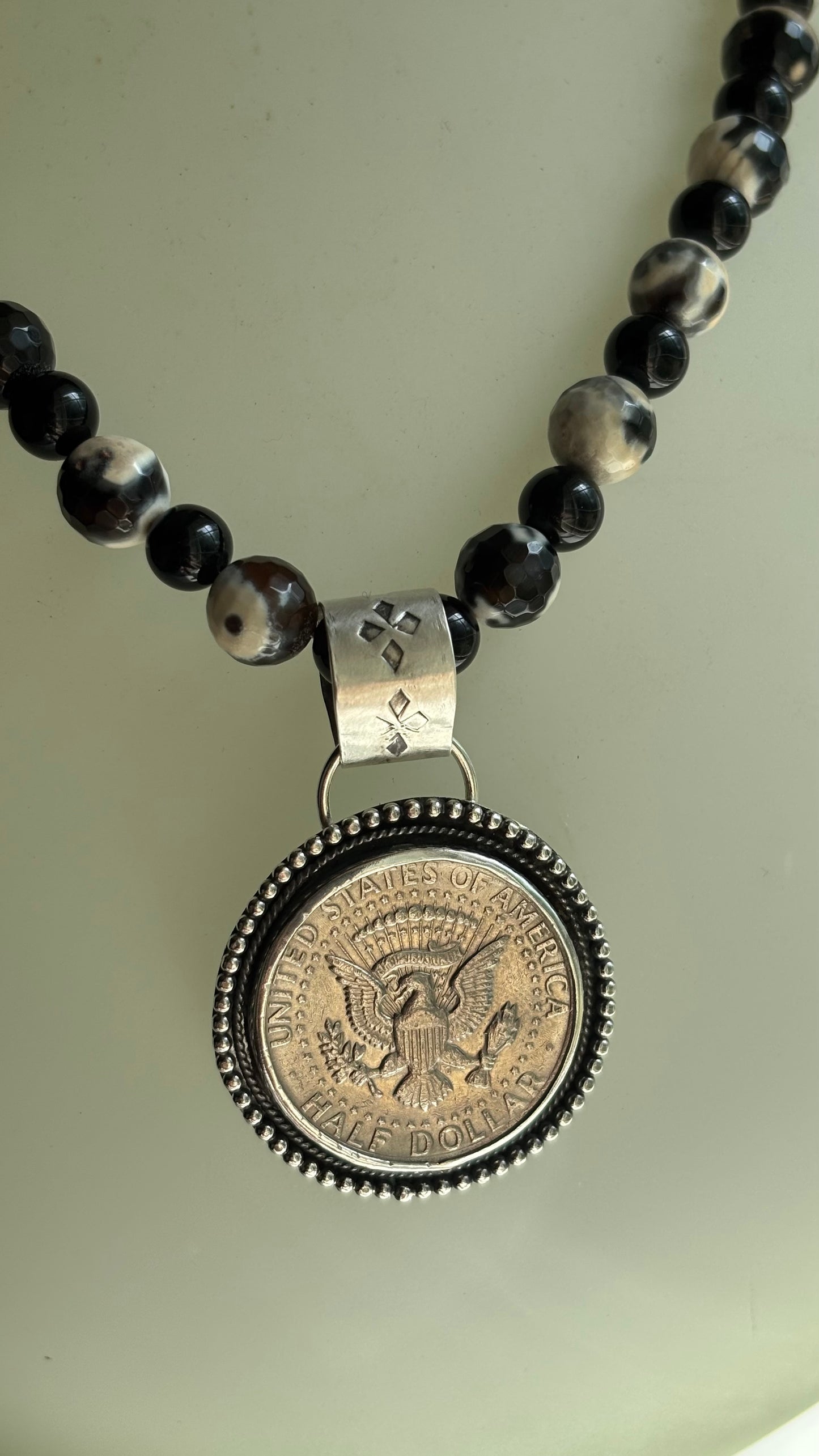 1974 USA Half Dollar Coin Necklace