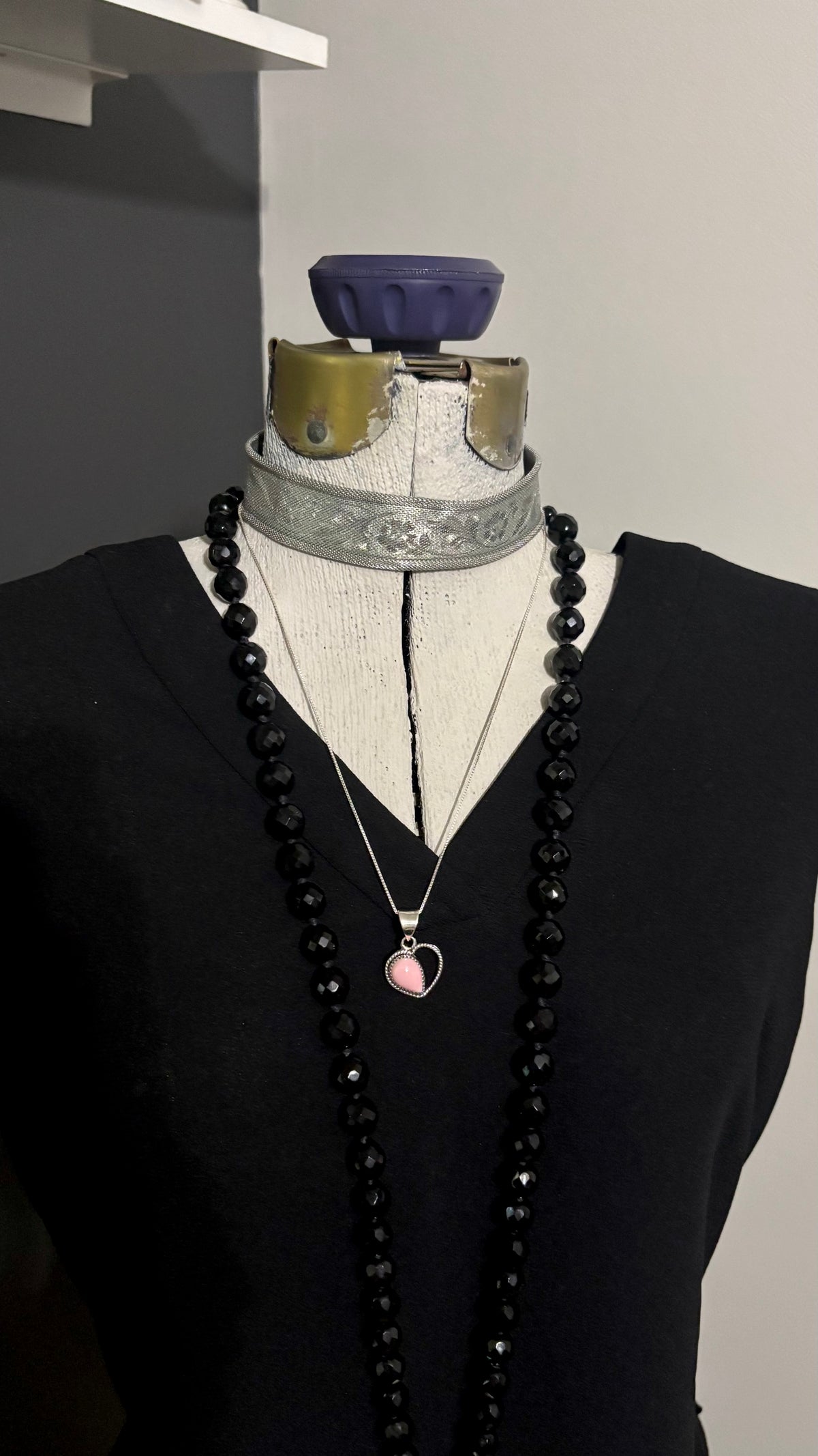 Heart Pink Conch Necklace