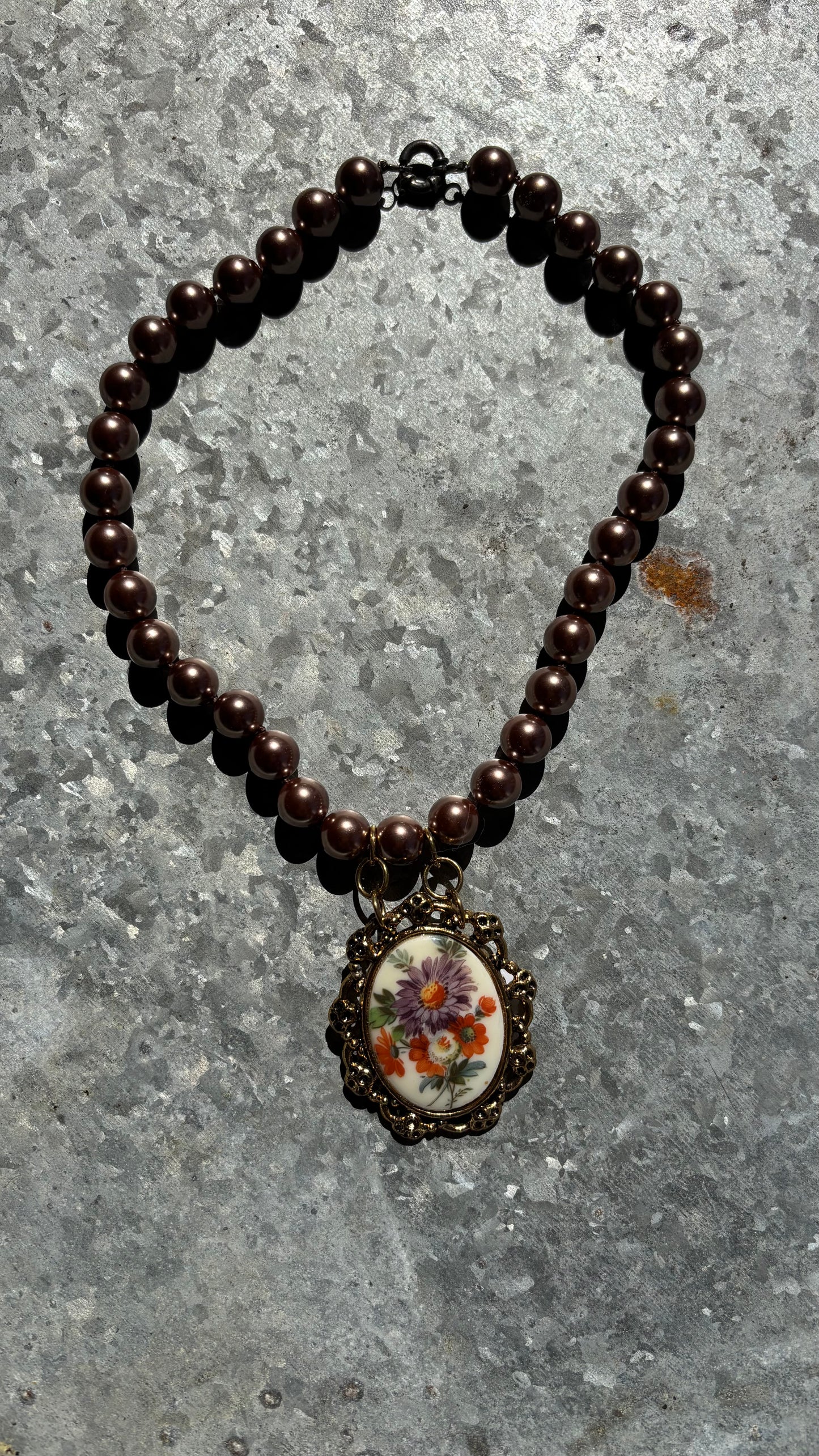 Vintage Brooch - Necklace