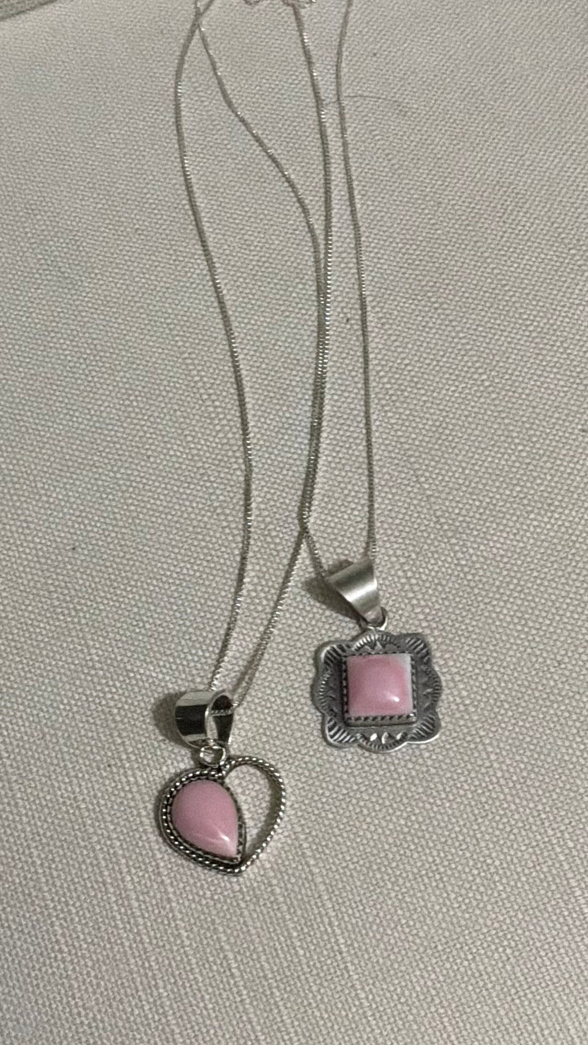 Heart Pink Conch Necklace