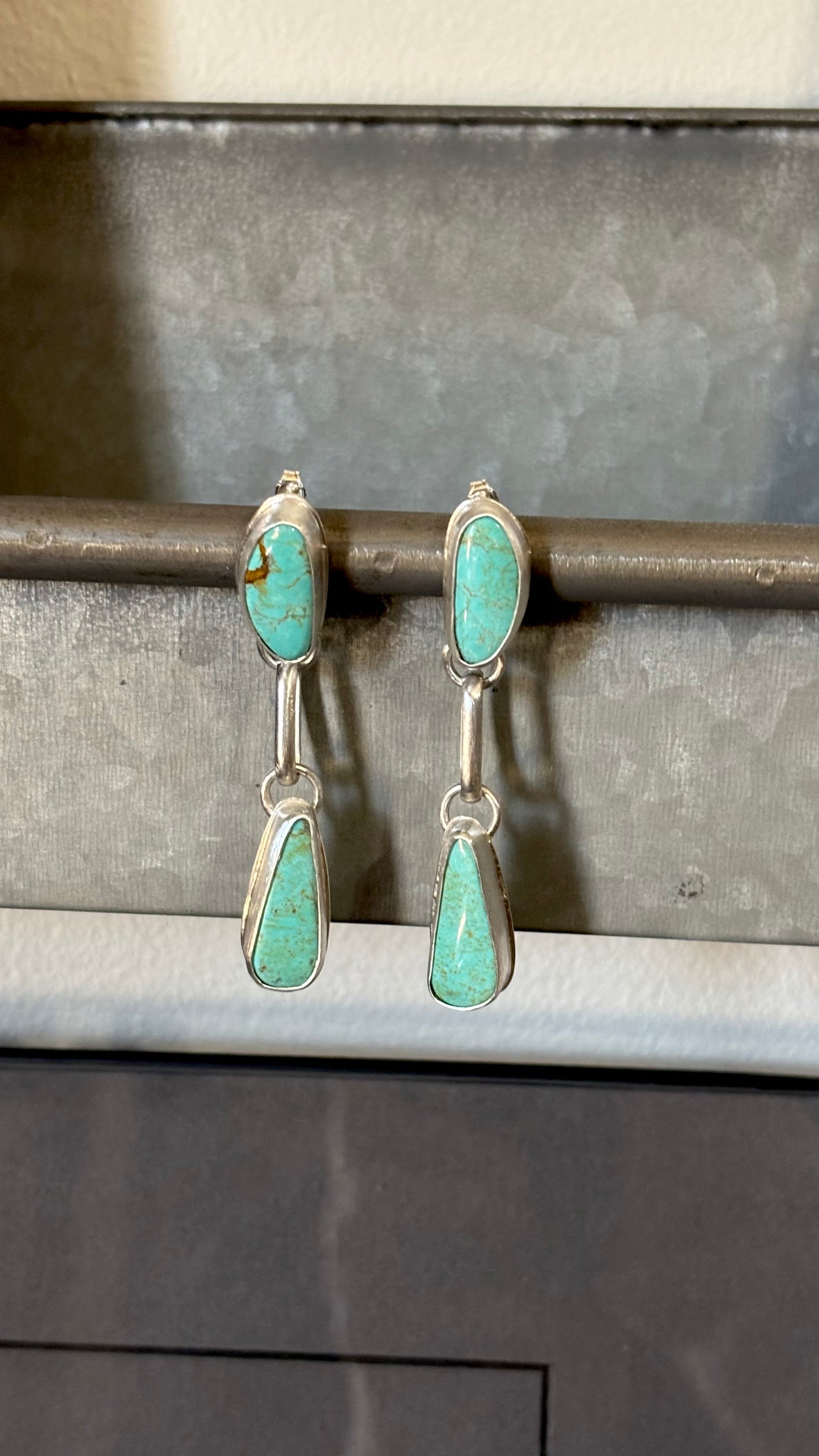 Glacier Blue Turquoise Earrings