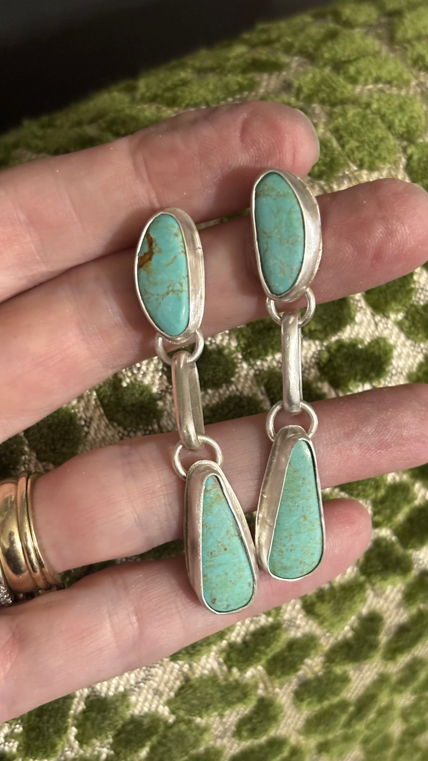 Glacier Blue Turquoise Earrings