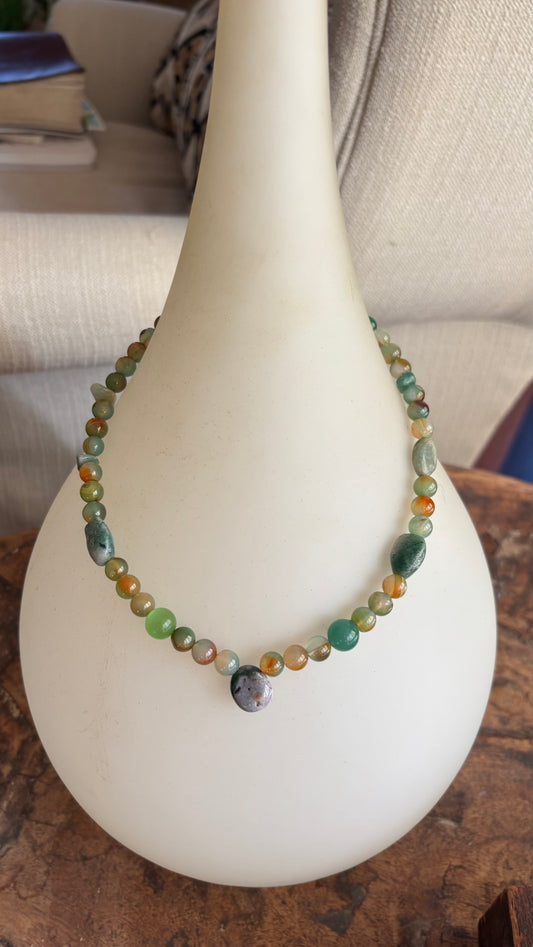 Meadow Green Mix Necklace