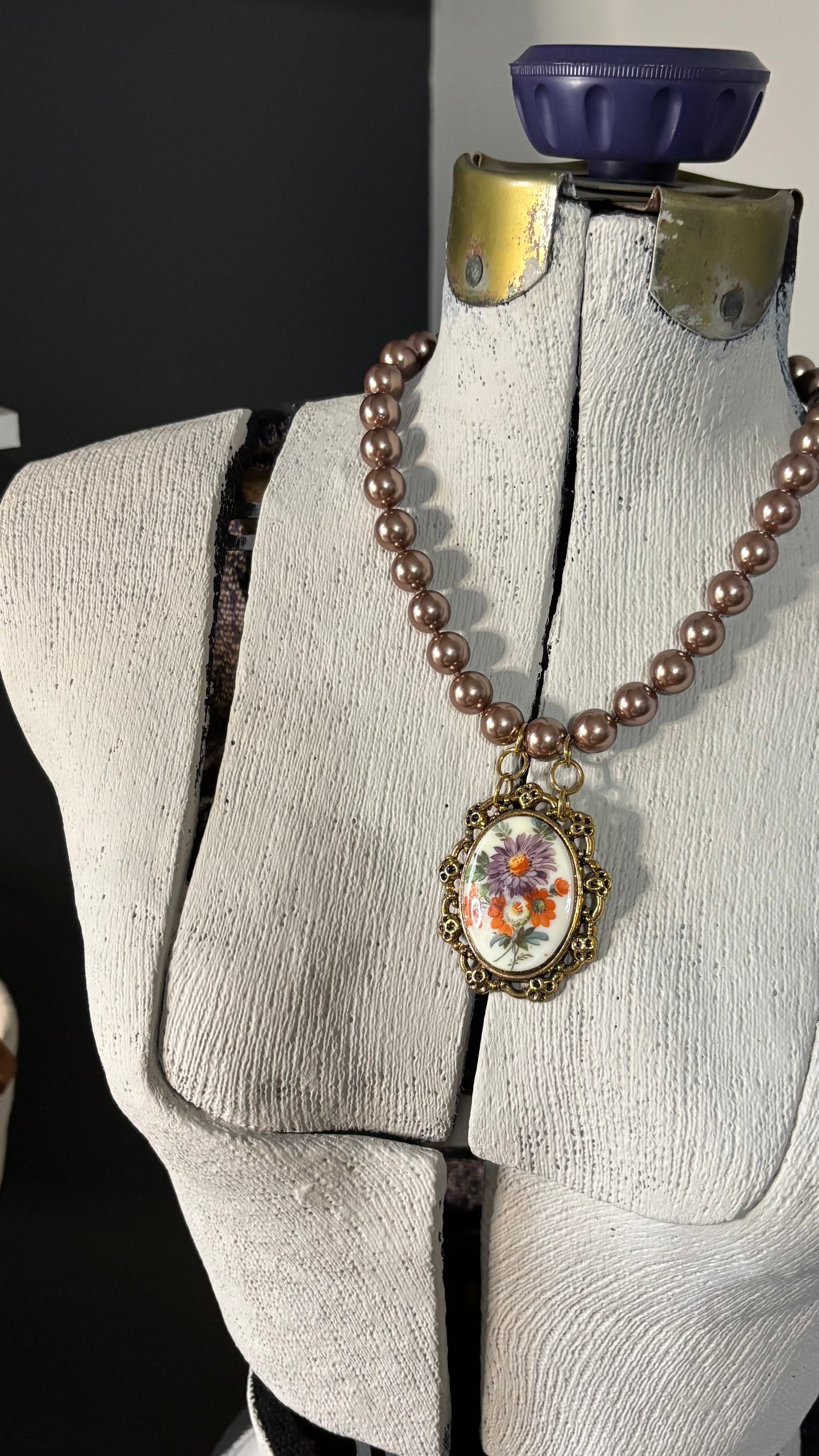 Vintage Brooch - Necklace