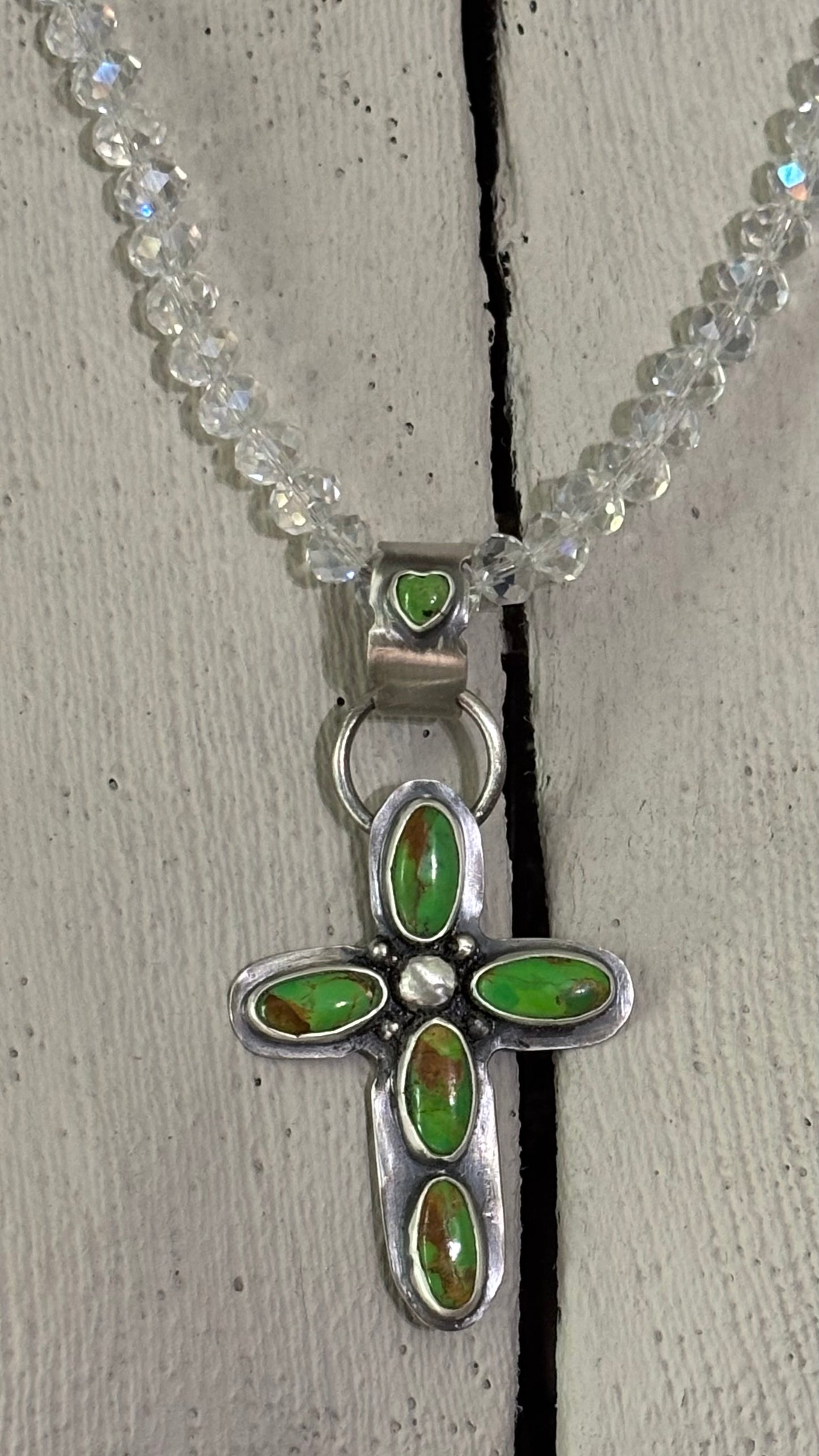 Green Mohave Turquoise Pendant