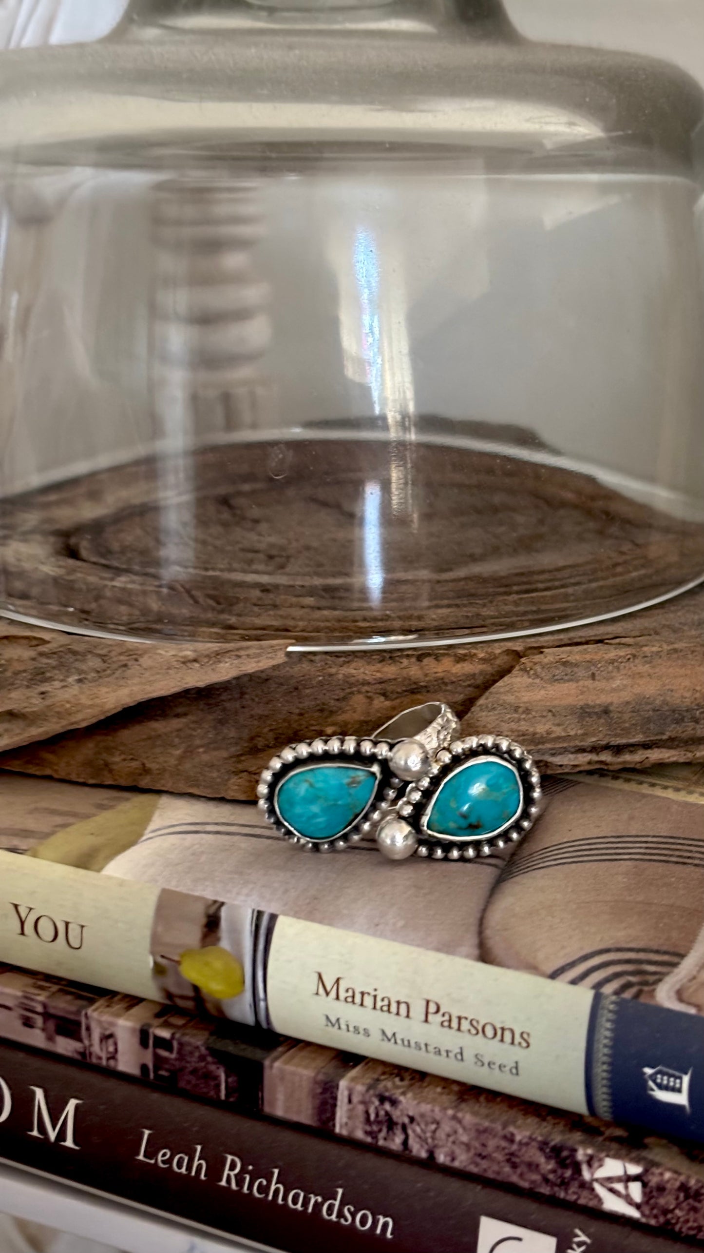 Bypass Kingman Turquoise Ring
