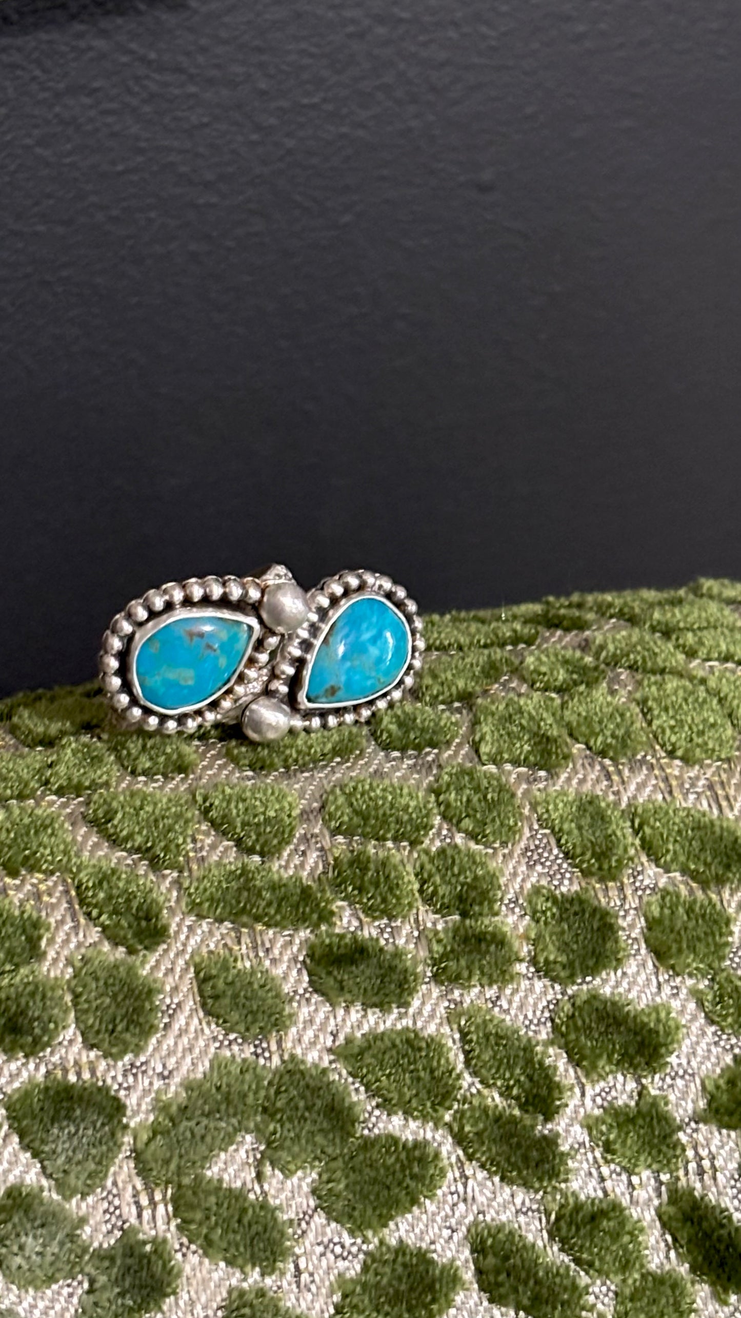 Bypass Kingman Turquoise Ring