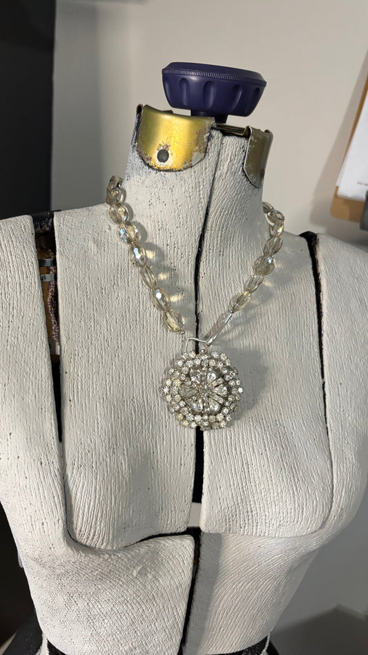 Vintage Brooch - Necklace
