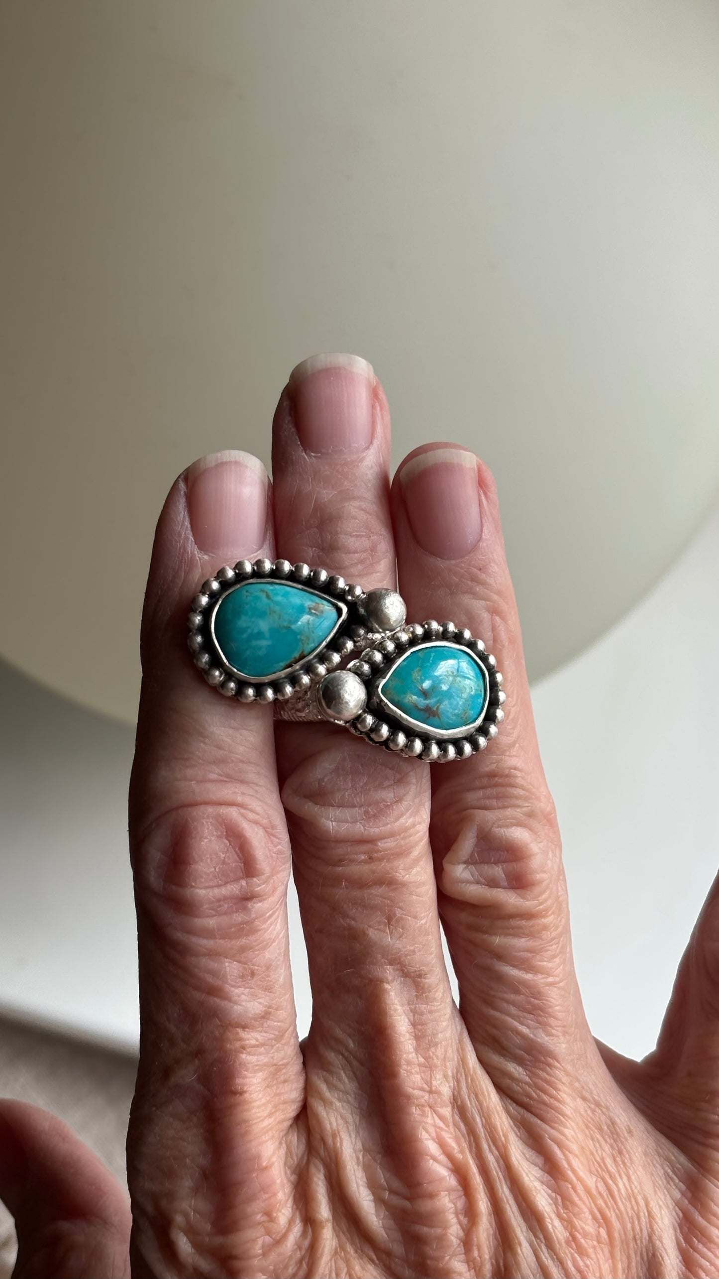Bypass Kingman Turquoise Ring