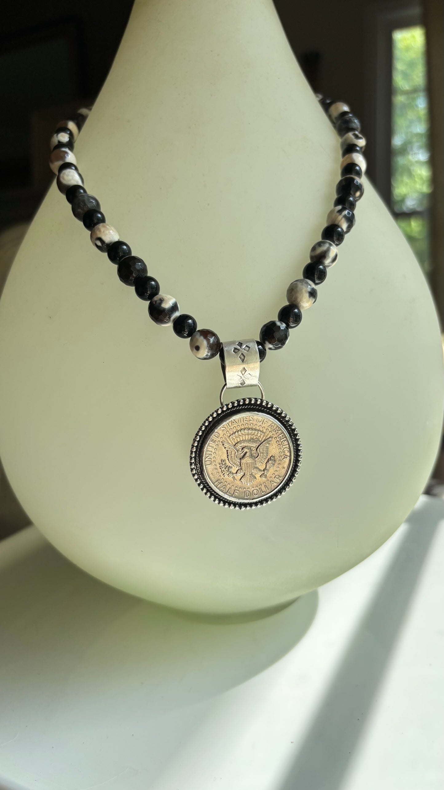 1974 USA Half Dollar Coin Necklace