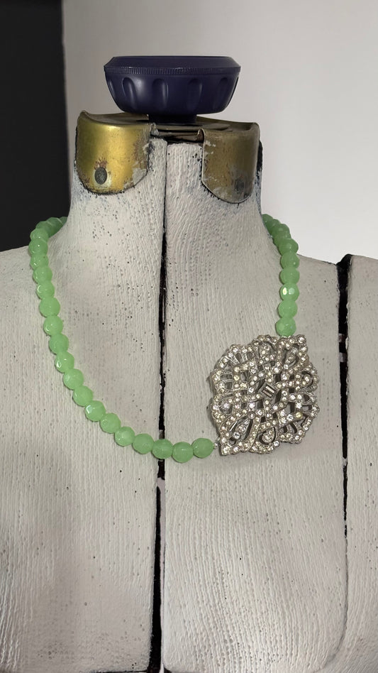 Vintage - Brooch Necklace