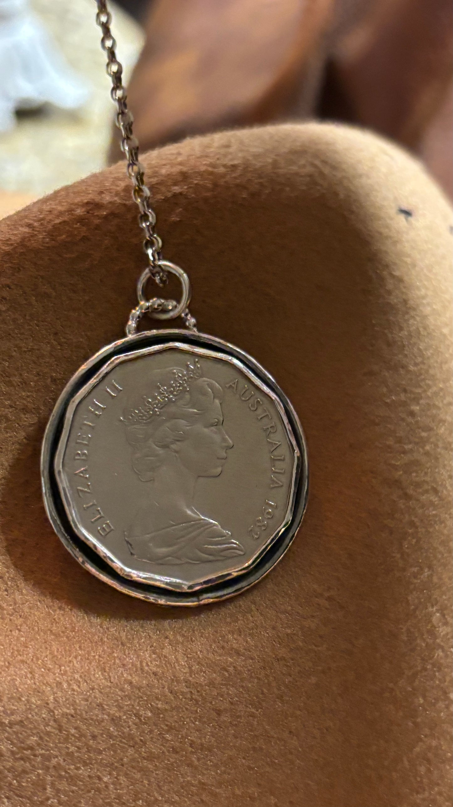1982 Commonwealth Games Coin Necklace
