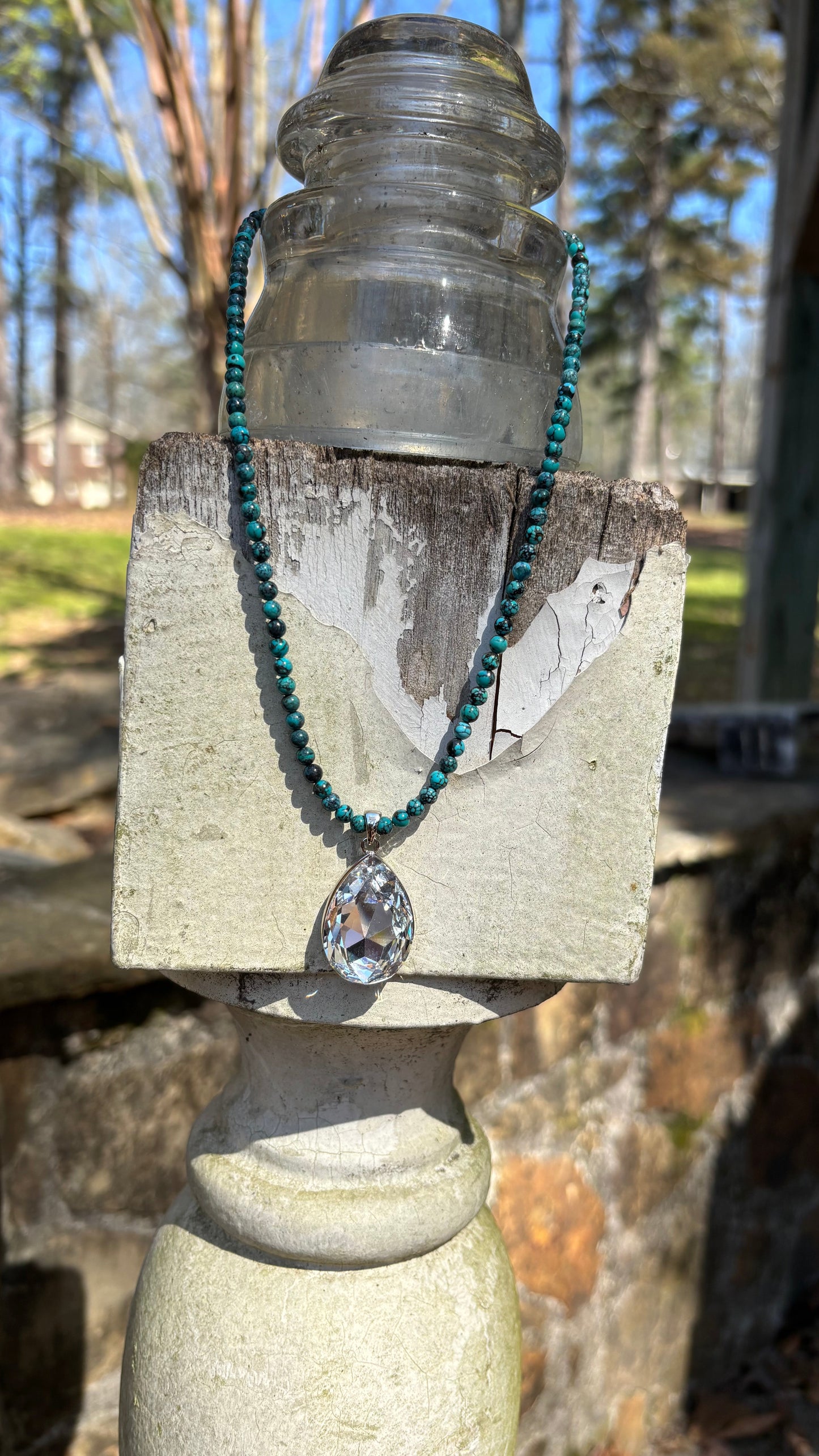 Reserved for Barbara G - Bloom Turquoise Necklace