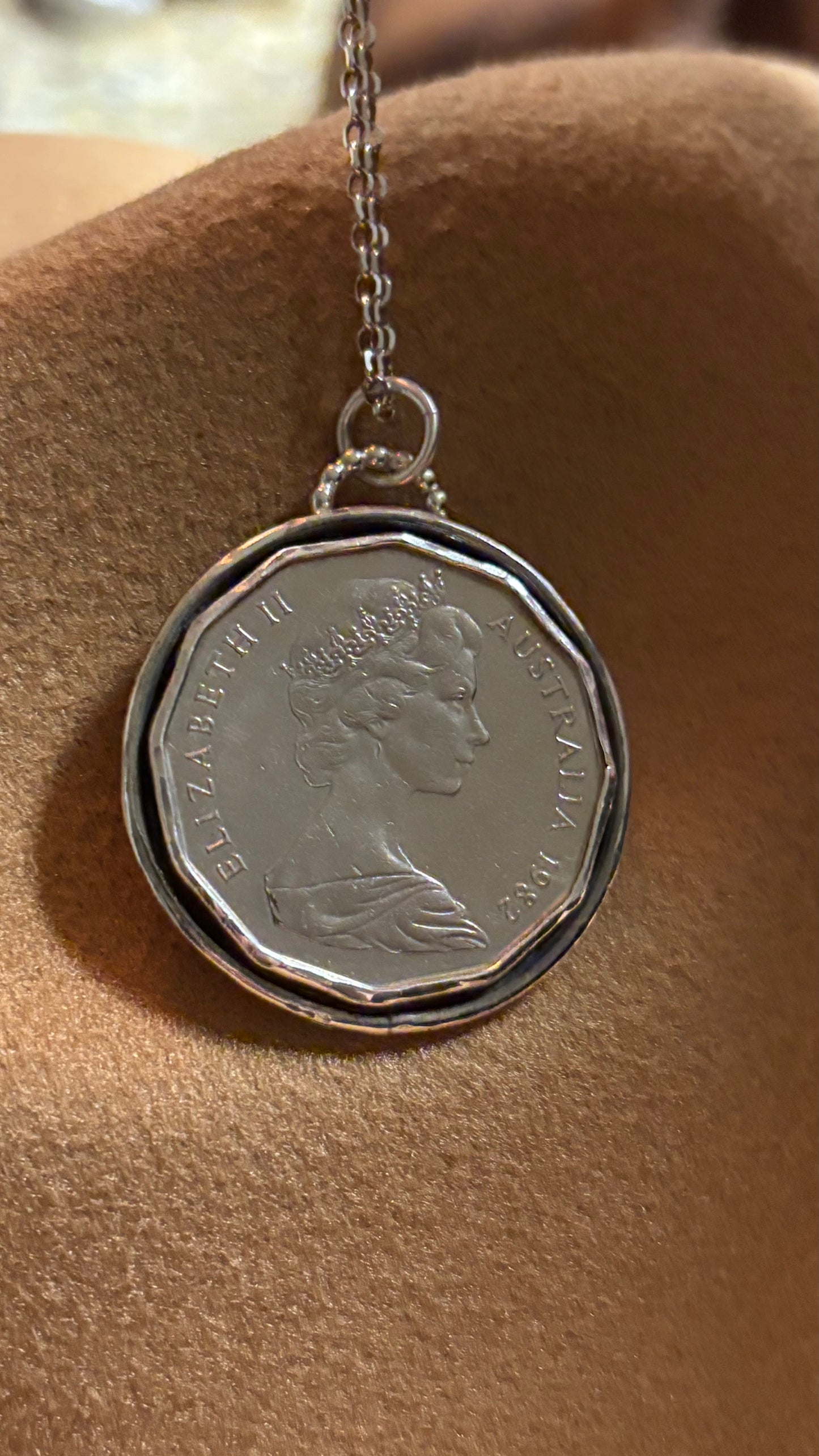 1982 Commonwealth Games Coin Necklace