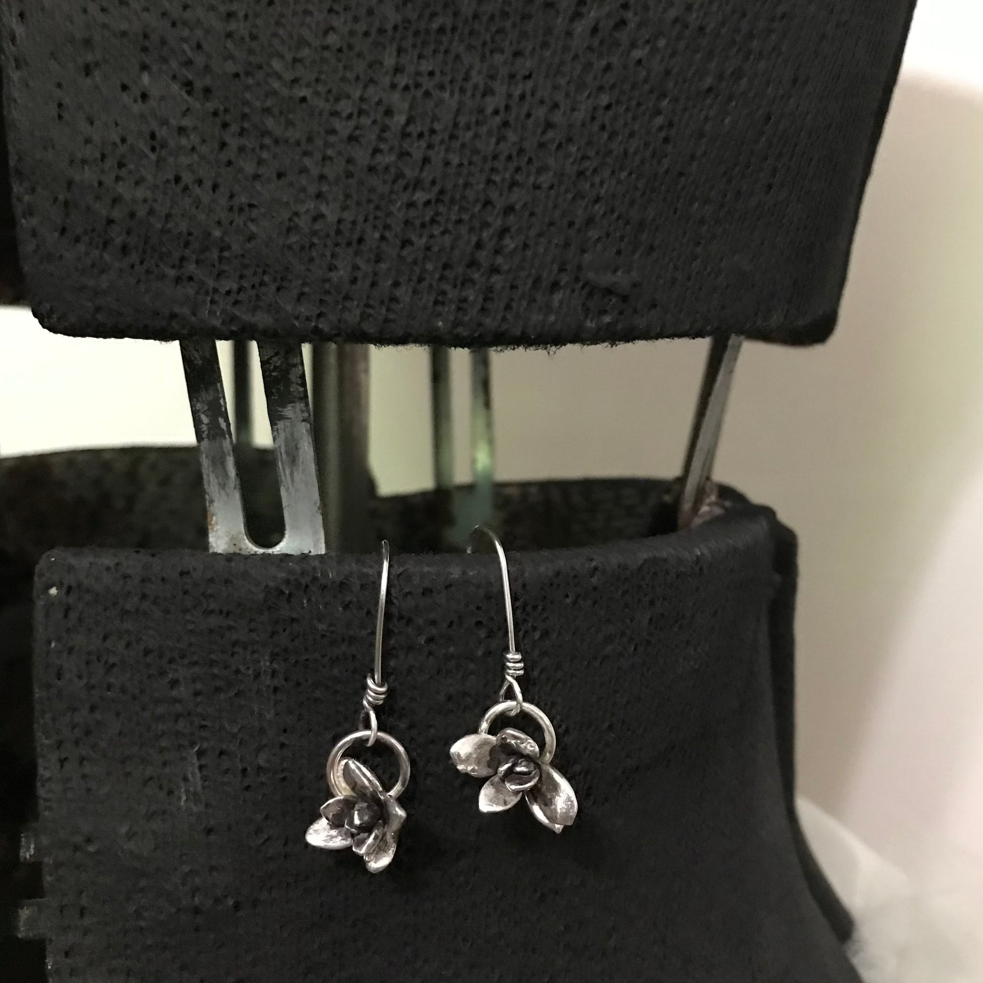 sterling silver bloom earrings