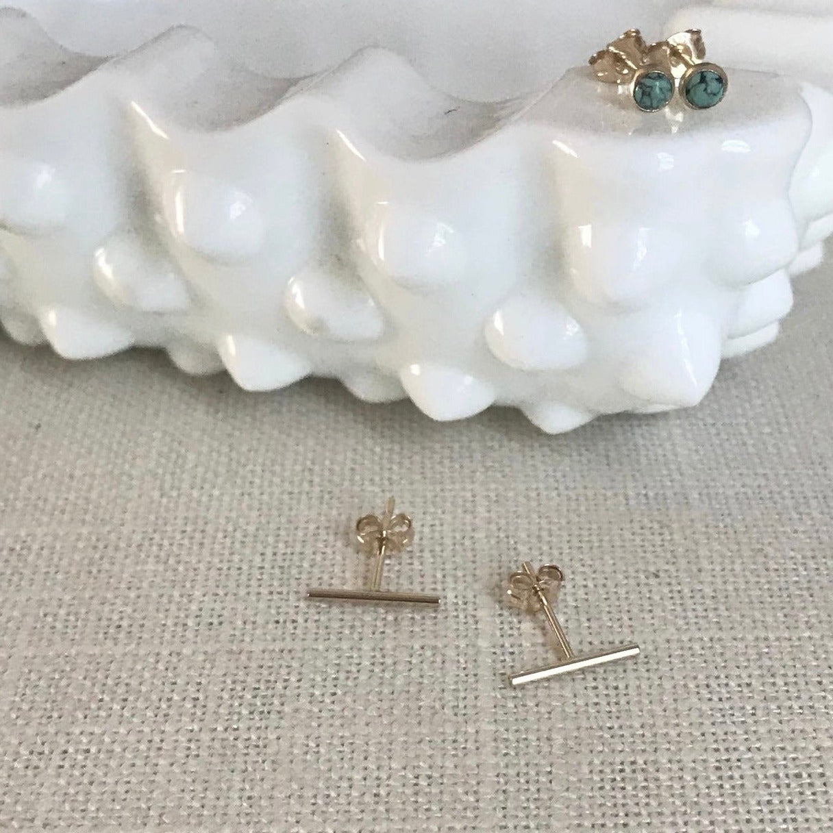 Bar Earrings- Gold Filled