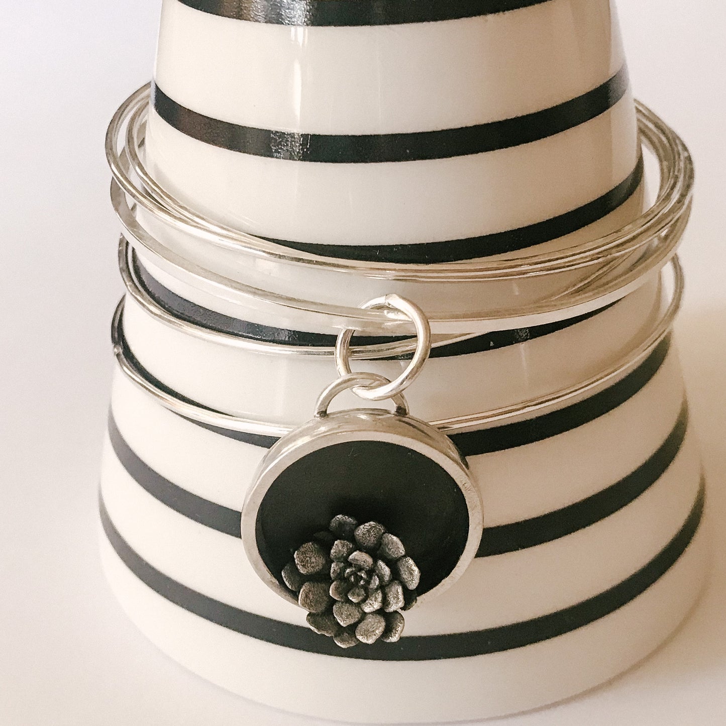 Shadow Box Bloom Bangle